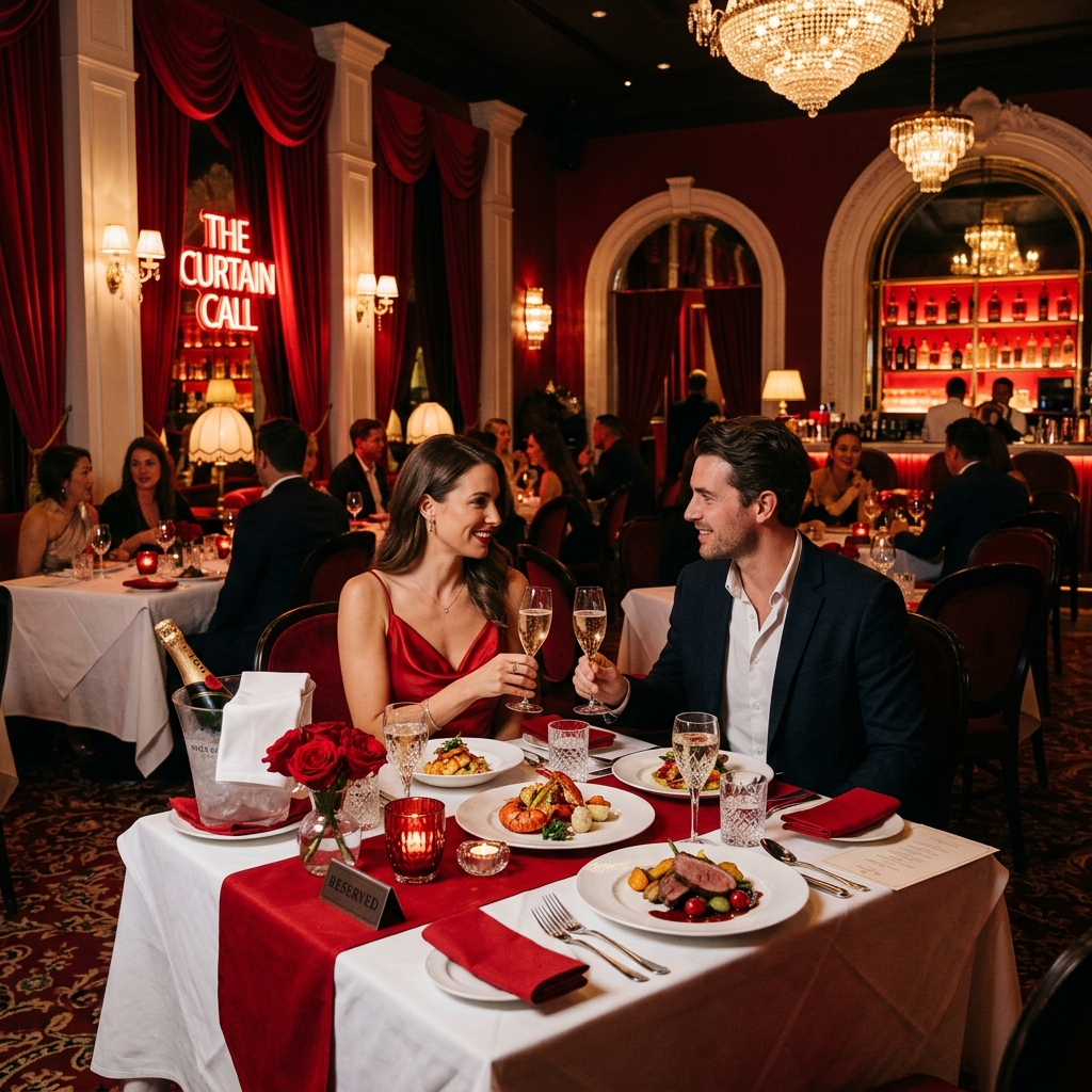 Elegant Theatrical Dining Setting